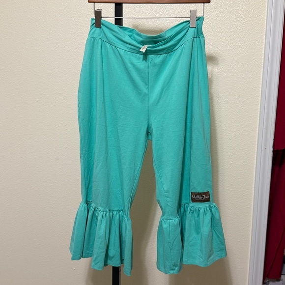 Matilda Jane Mint Green🌸 Ruffle Hem Pants - Picture 3 of 11
